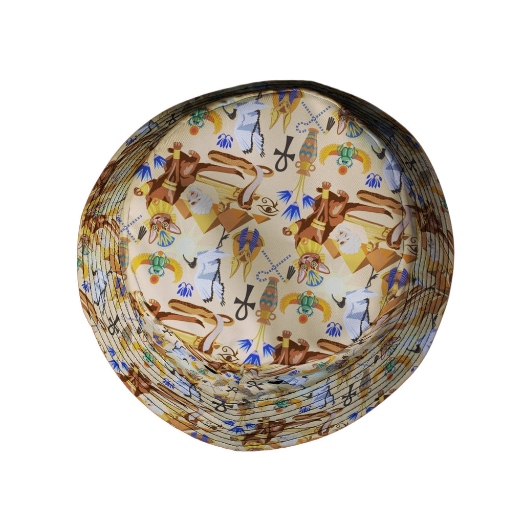 Feline of the Nile Bucket Hat Geek Nerd 0925 Animal Patterns Design by Julie Kitzes
