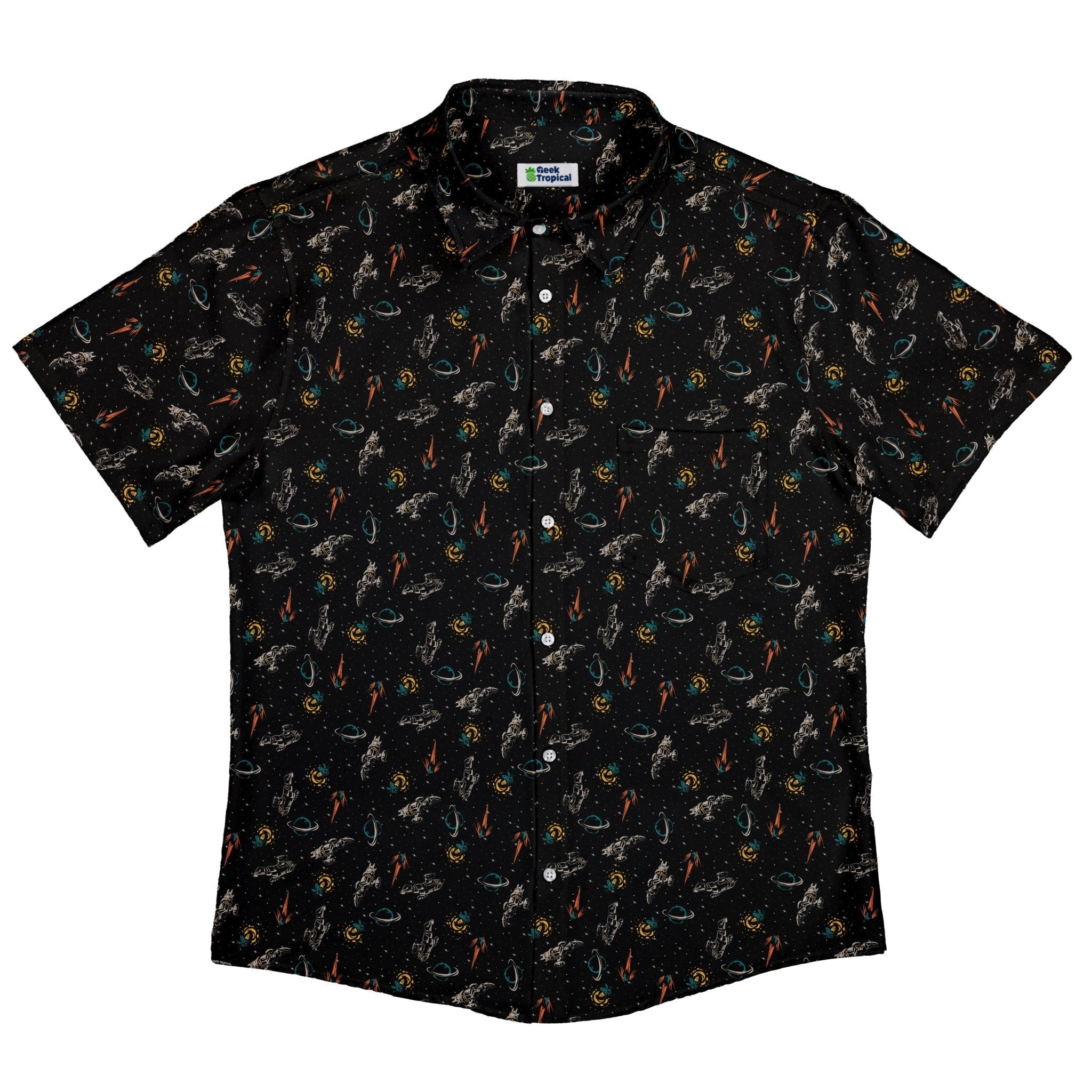Nerdy Firefly Space Button Up Shirt