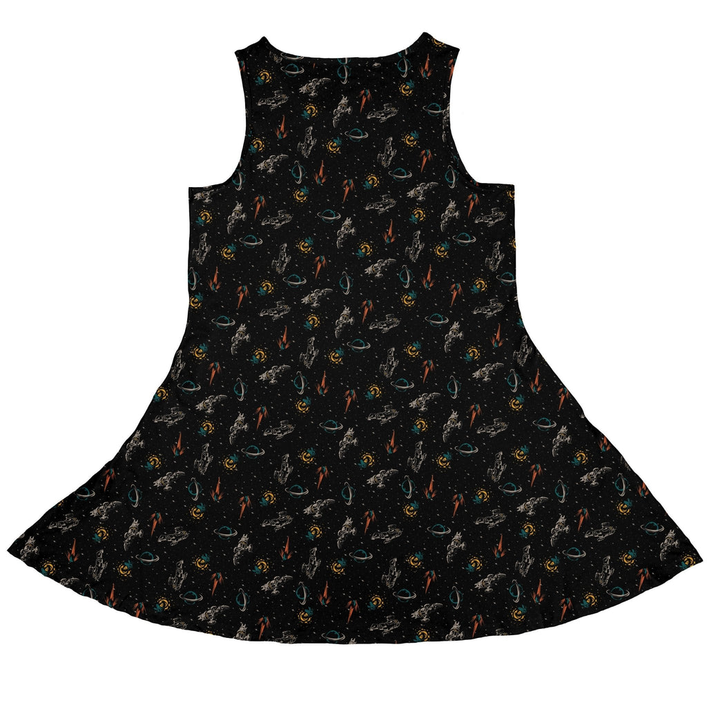 Nerdy Firefly Space Sleeveless Dress