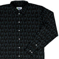 Floppy Disk Long Sleeve Button Up Shirt Geek Nerd adult sizing computer print Design by Random Galaxy