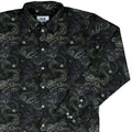Floral Dragon Fog Long Sleeve Button Up Shirt Geek Nerd adult sizing Design by Episodic Fantasy Prints