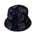 Floral Purple Night Bucket Hat Geek Nerd 0925 Botany Print Design by Episodic