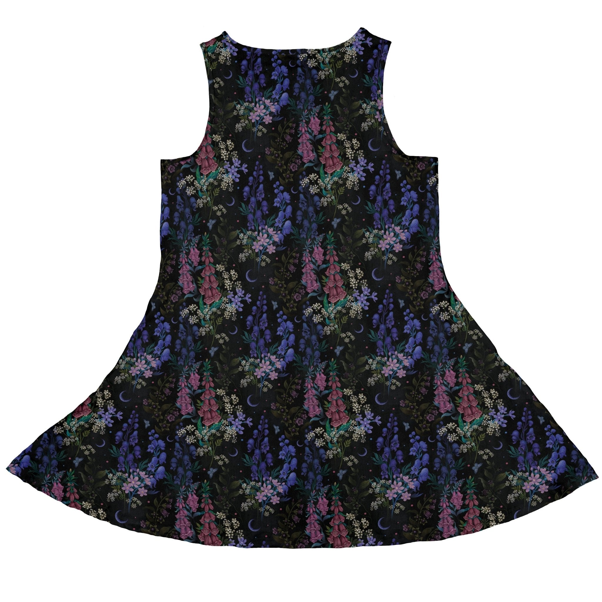 Floral Purple Night Dress Geek Nerd 0925 Botany Print Design by Episodic