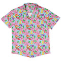 Fruit Snack Dinos Button Up Shirt Geek Nerd 0925 adult sizing All Adult Button Up Shirts