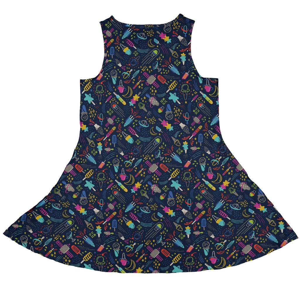Galactic Ice Rocket Dress Geek Nerd Design by Zirkus Design lx - C q225