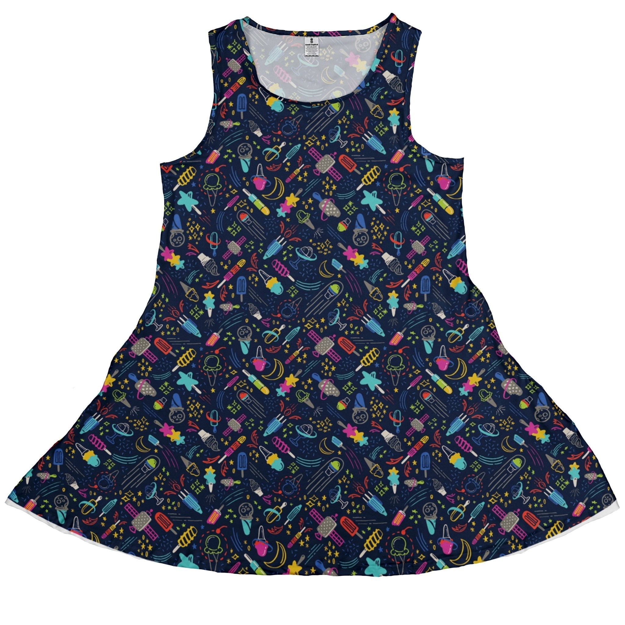 Galactic Ice Rocket Dress Geek Nerd Design by Zirkus Design lx - C q225