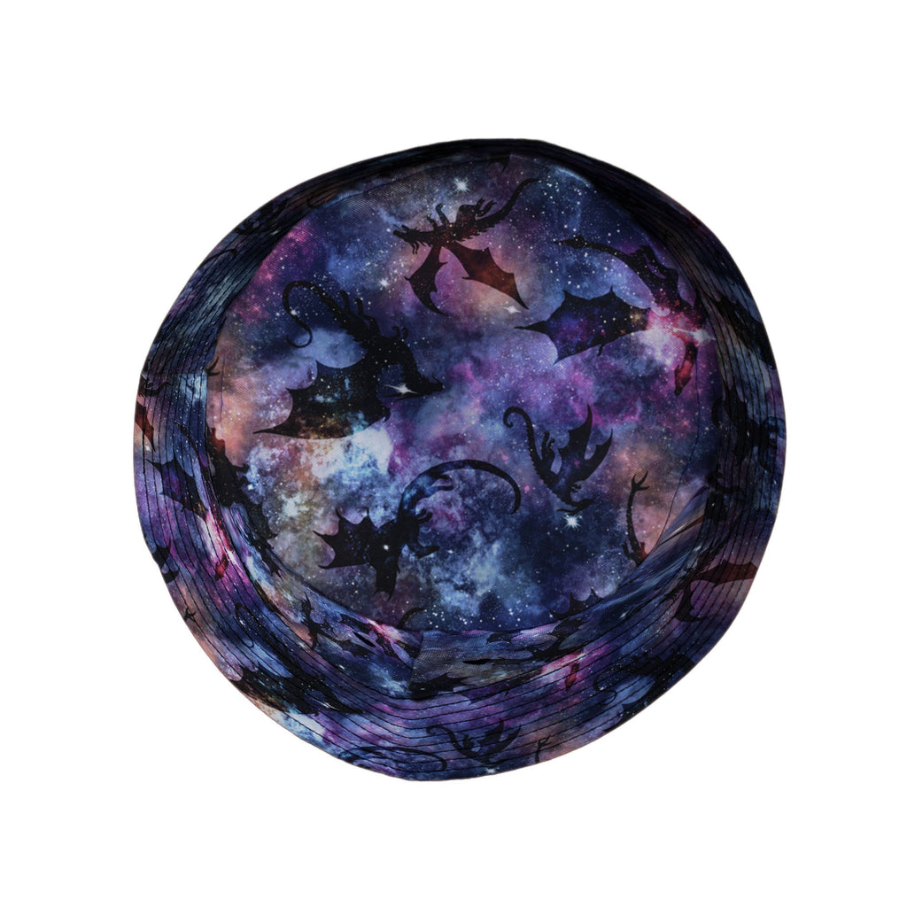 Galaxy Dragons Purple Bucket Hat Geek Nerd 0925 Designs by Nathan Fantasy Prints