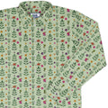 Garden Dragons Fantasy Long Sleeve Button Up Shirt Geek Nerd adult sizing Designed by Rose Khan Fantasy Prints