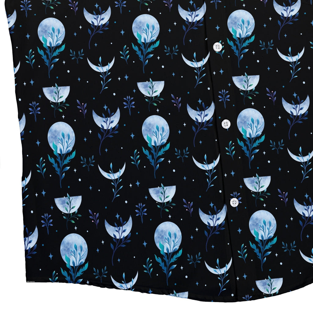 Garden Phase Button Up Shirt Geek Nerd adult sizing Botany Print Design by Episodic