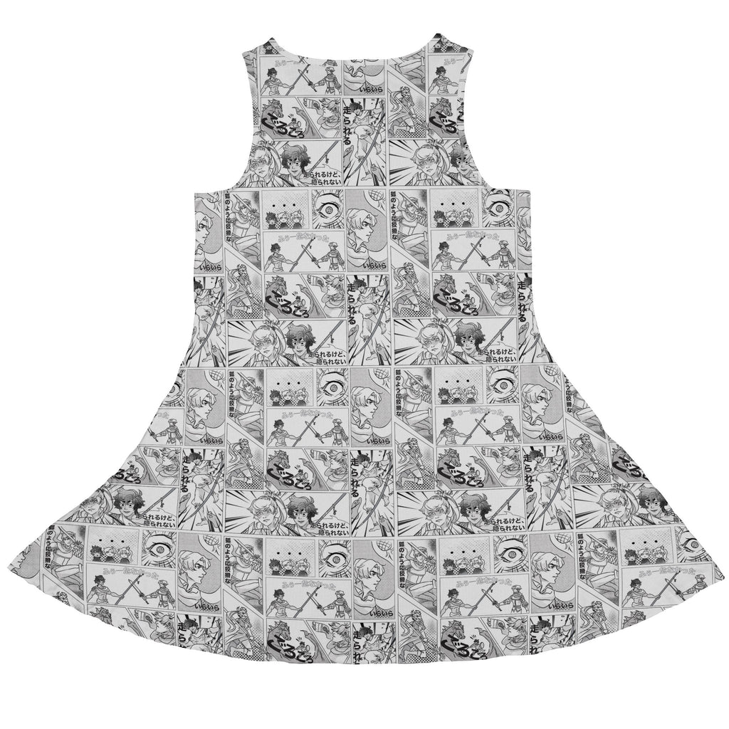 Geek Tropical Manga Dress Geek Nerd Anime Design by Claire Murphy lx - C