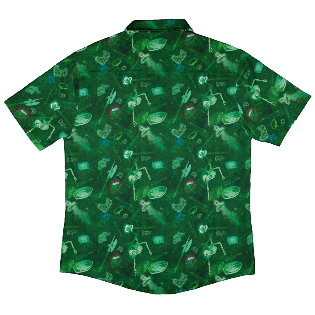 Gelatinous Cube Dnd Monster Button Up Shirt - adult sizing - Designs by Nathan - dnd & rpg print