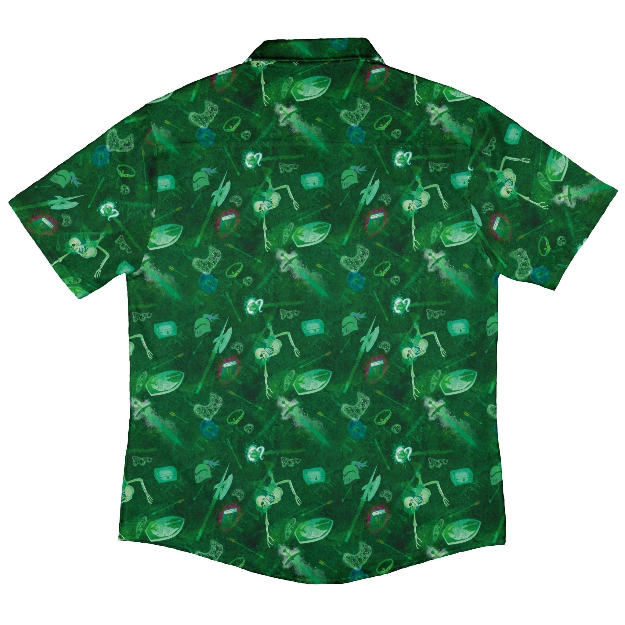 Gelatinous Cube Dnd Monster Button Up Shirt - adult sizing - Designs by Nathan - dnd & rpg print
