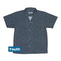 Ghost Wall Charcoal Blue Youth Hawaiian Shirt Geek Nerd 0925 Design by Ardi Tong Fantasy Prints