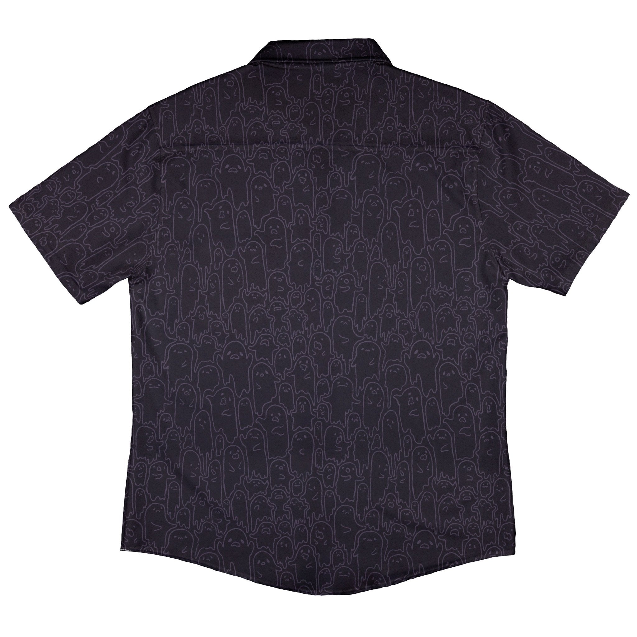 Ghost Wall Purple Button Up Shirt Geek Nerd 0925 adult sizing All Adult Button Up Shirts