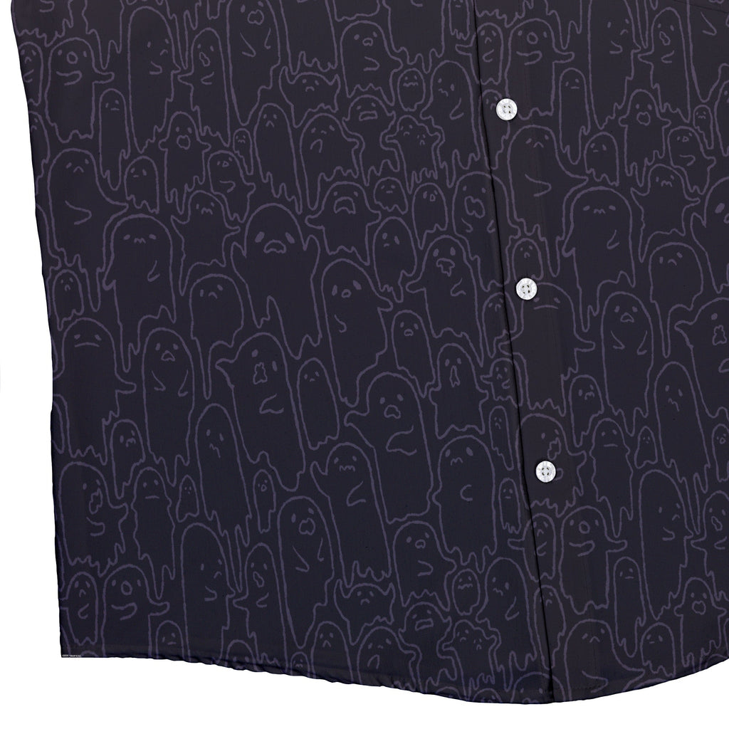 Ghost Wall Purple Button Up Shirt Geek Nerd 0925 adult sizing All Adult Button Up Shirts