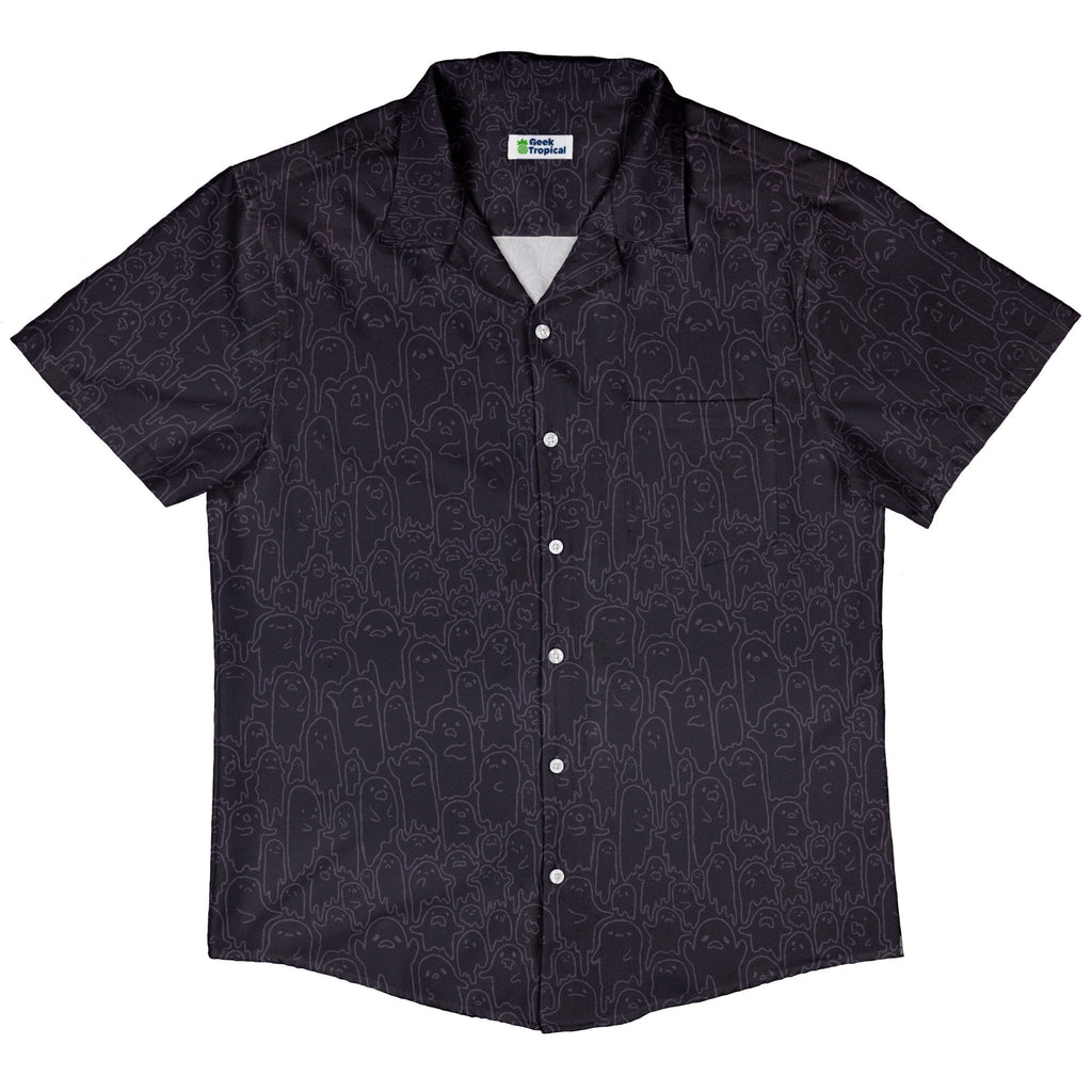 Ghost Wall Purple Button Up Shirt Geek Nerd 0925 adult sizing All Adult Button Up Shirts