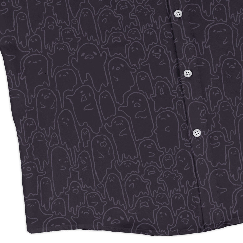 Ghost Wall Purple Long Sleeve Button Up Shirt Geek Nerd 0925 adult sizing All Adult Button Up Shirts