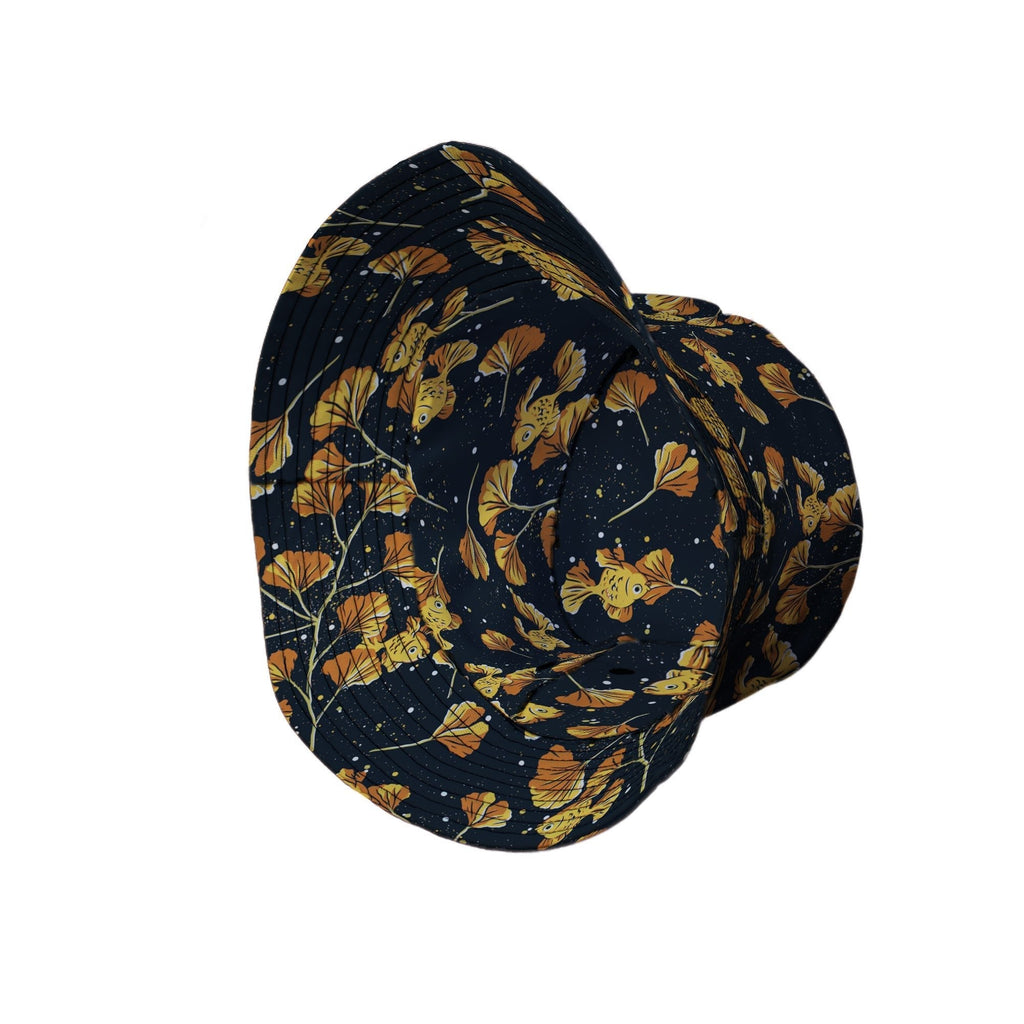 Ginkgo Golden Fish Bucket Hat Geek Nerd 0925 Animal Patterns Botany Print