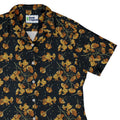 Ginkgo Golden Fish Curvy Button Up Shirt Geek Nerd 0925 All Adult Button Up Shirts Animal Patterns
