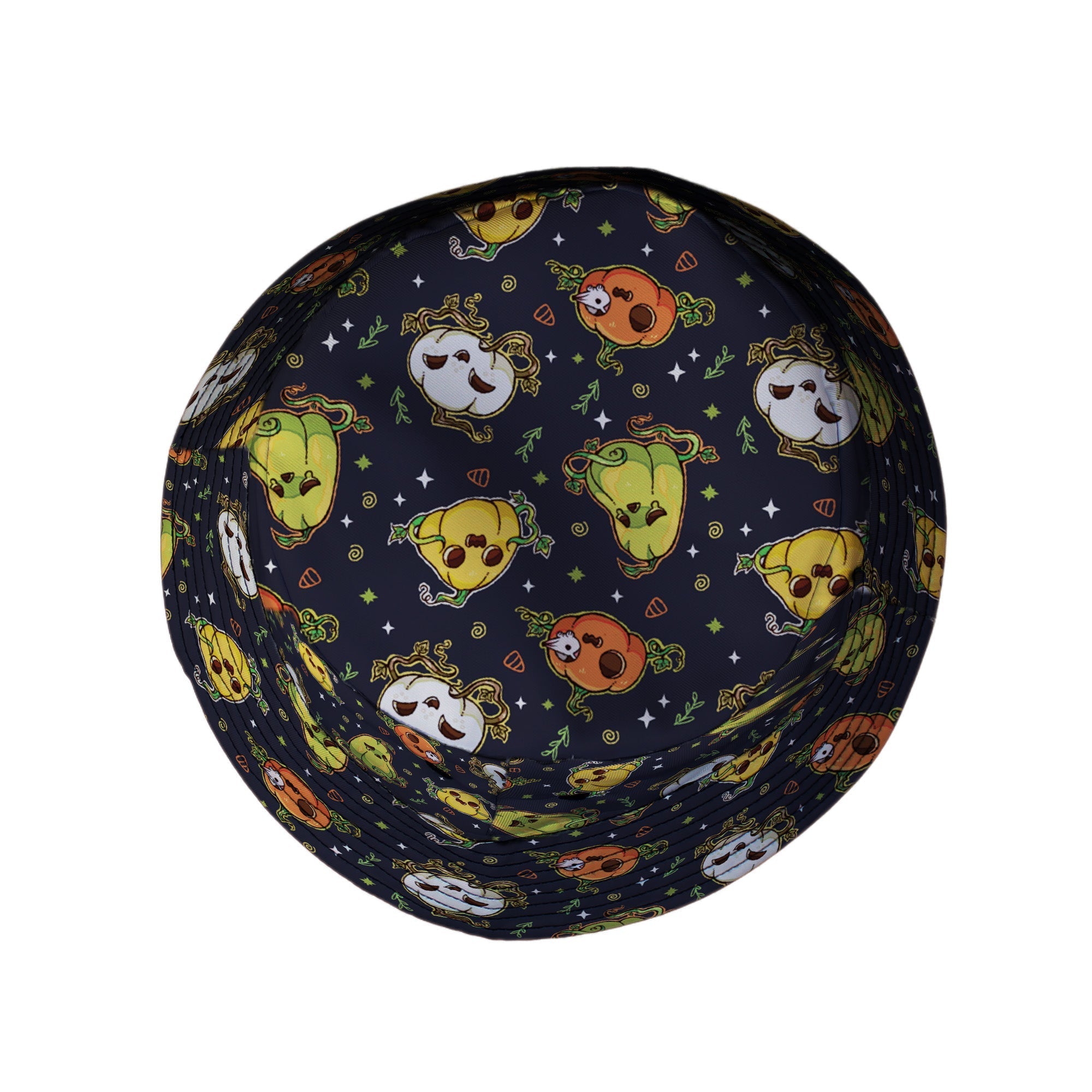 Glowing Halloween Pumpkins Anime Bucket Hat