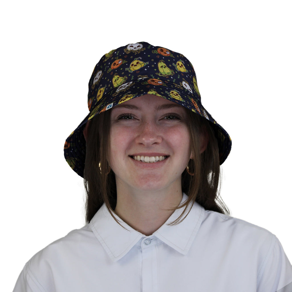 Glowing Halloween Pumpkins Anime Bucket Hat