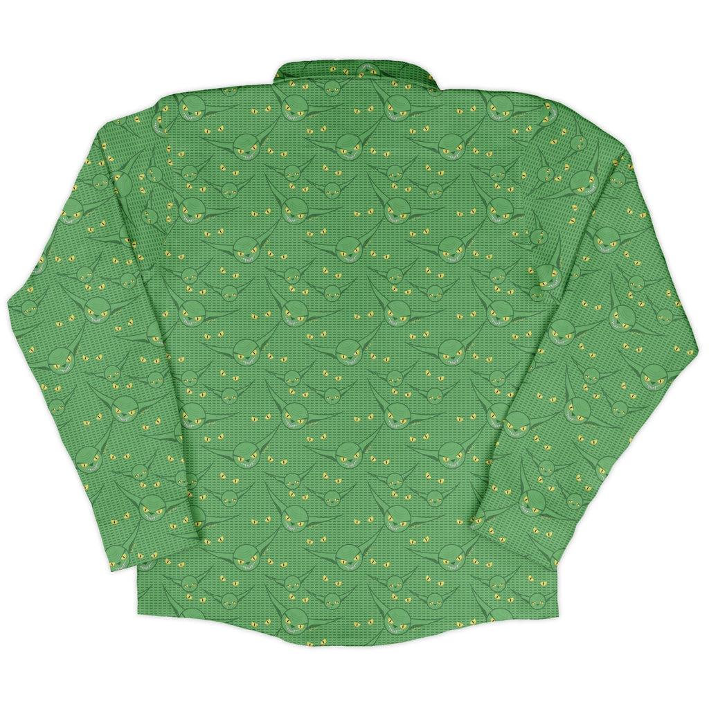 Goblins Long Sleeve Button Up Shirt Geek Nerd adult sizing Design by Heather Davenport Fantasy Prints