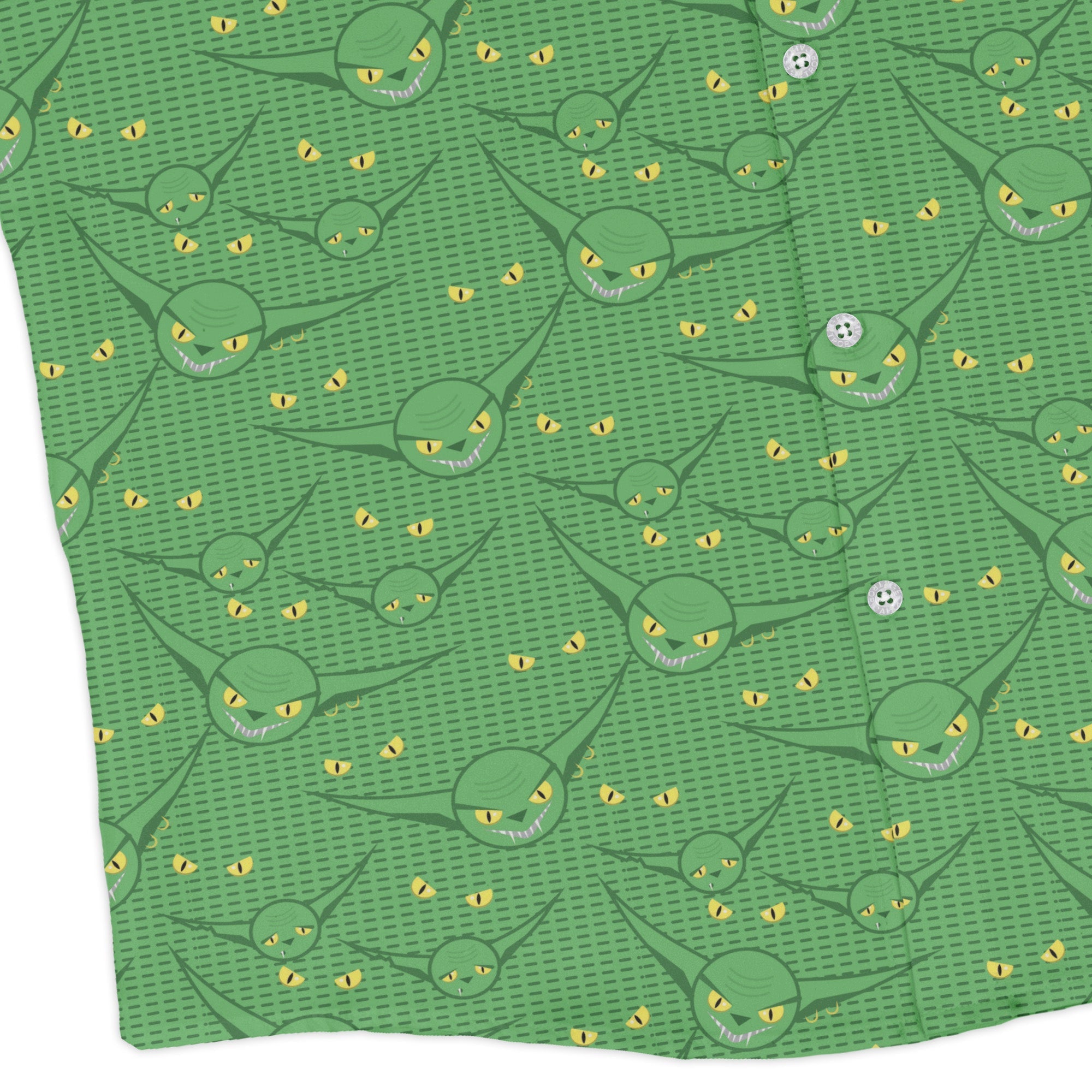 Goblins Long Sleeve Button Up Shirt Geek Nerd adult sizing Design by Heather Davenport Fantasy Prints