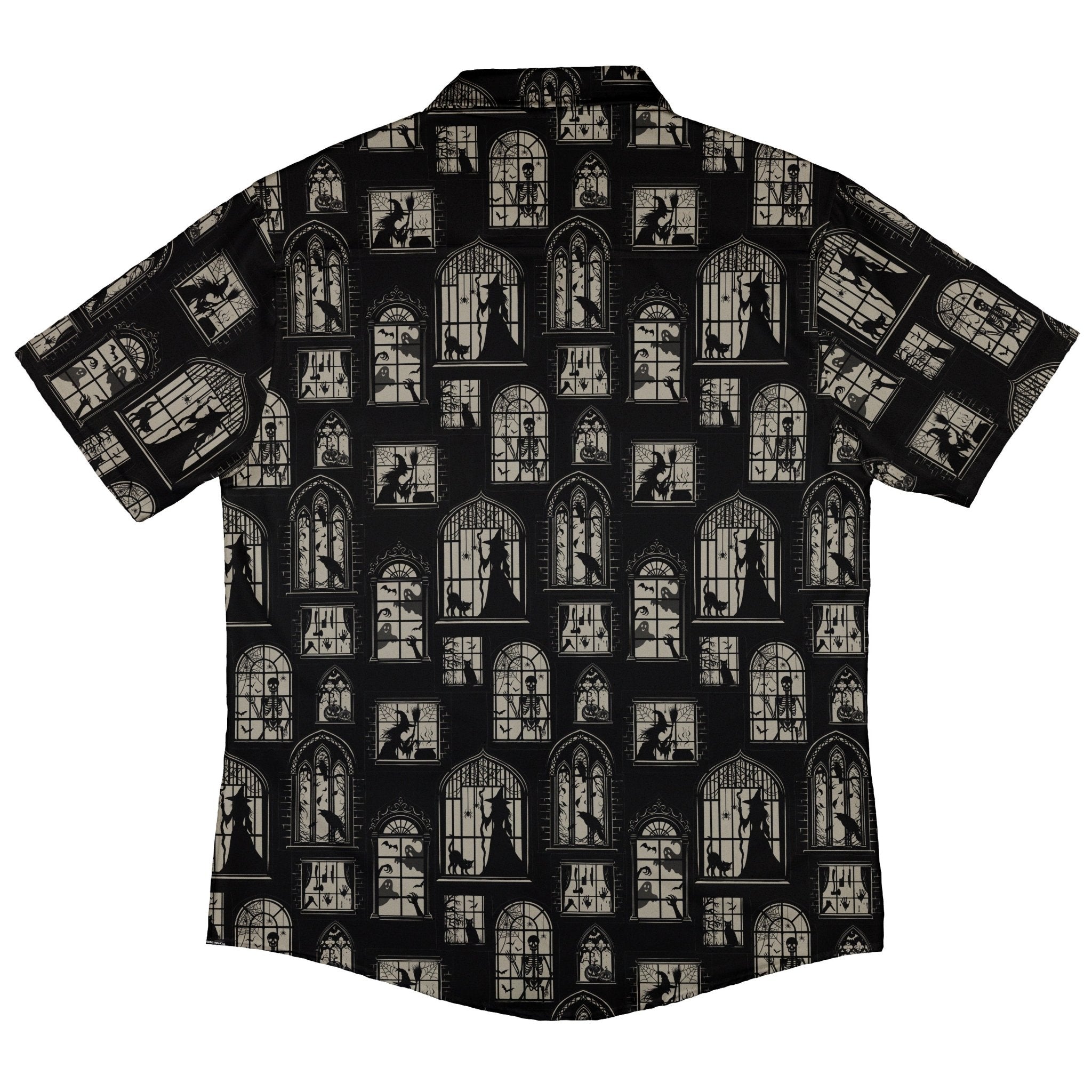 Gothic Windows Button Up Shirt Geek Nerd 0925 adult sizing All Adult Button Up Shirts