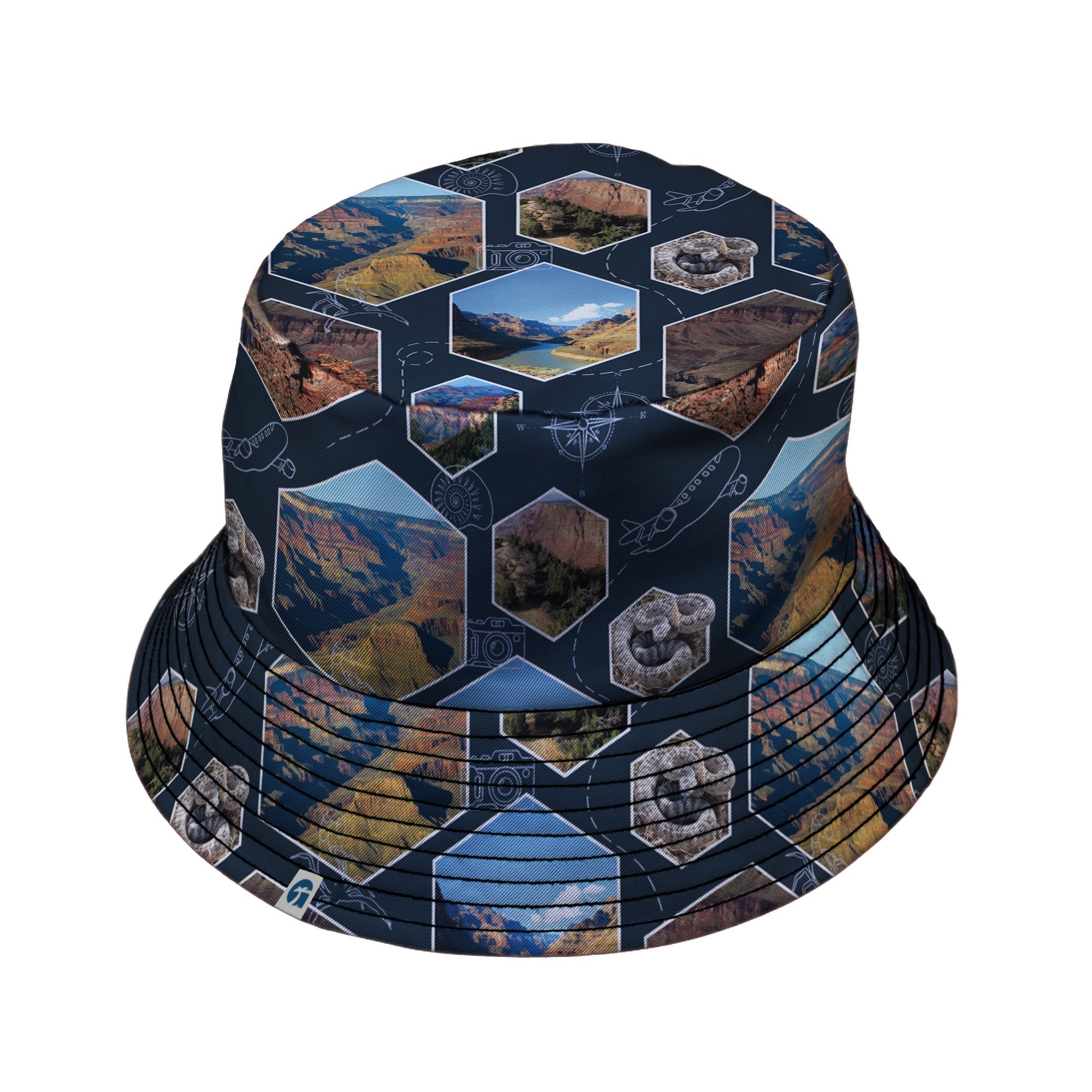 Grand Canyon Wonder Bucket Hat Geek Nerd 0925 Designs by Nathan FLOW DESC WRITING
