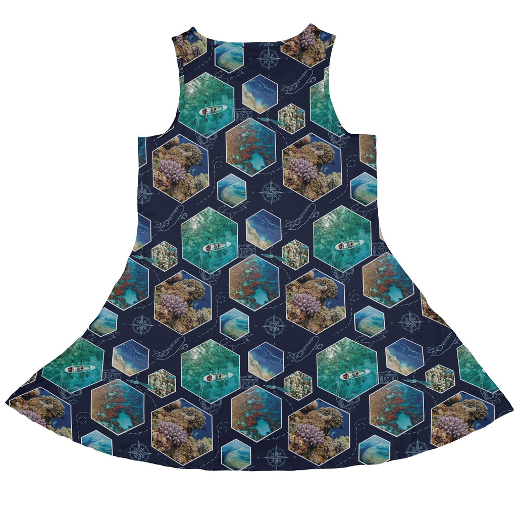Great Reef Wonder Dress Geek Nerd 0925 Animal Patterns Designs by Nathan