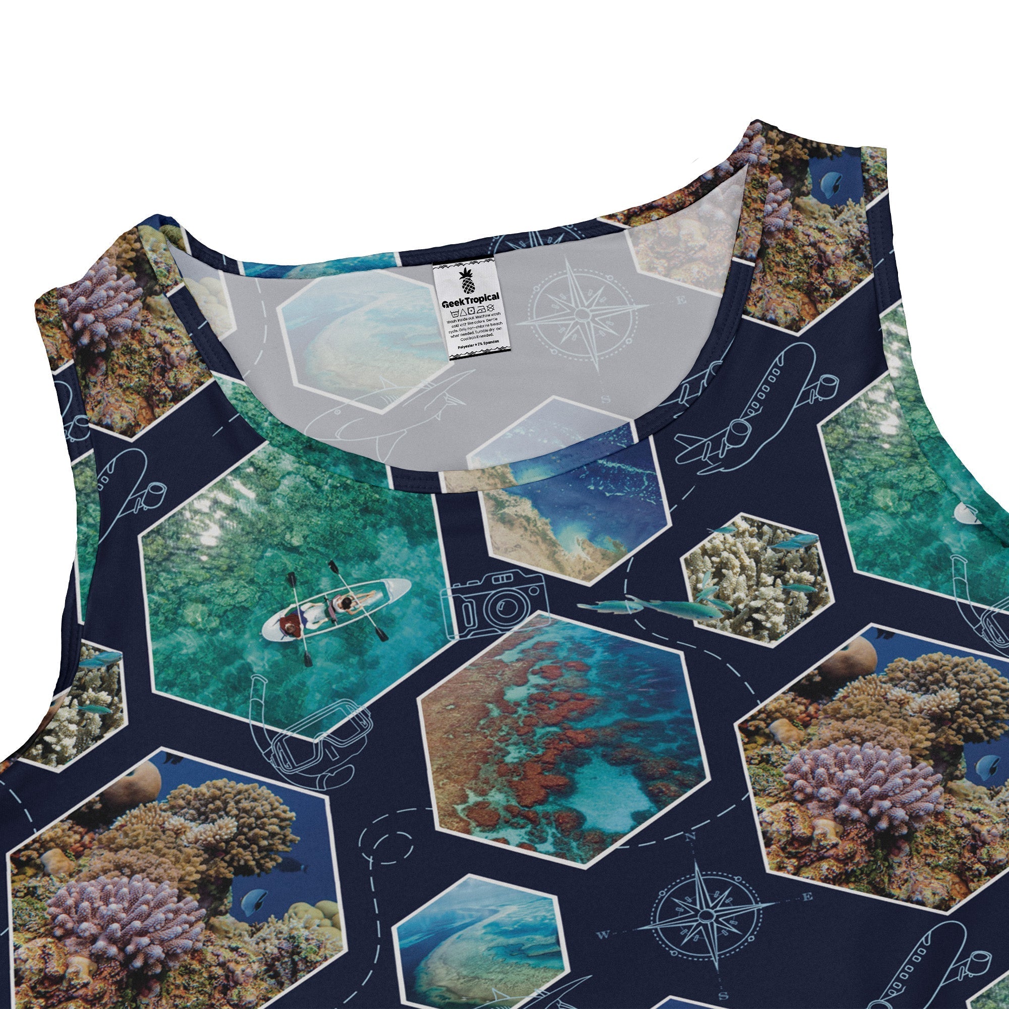 Great Reef Wonder Dress Geek Nerd 0925 Animal Patterns Designs by Nathan