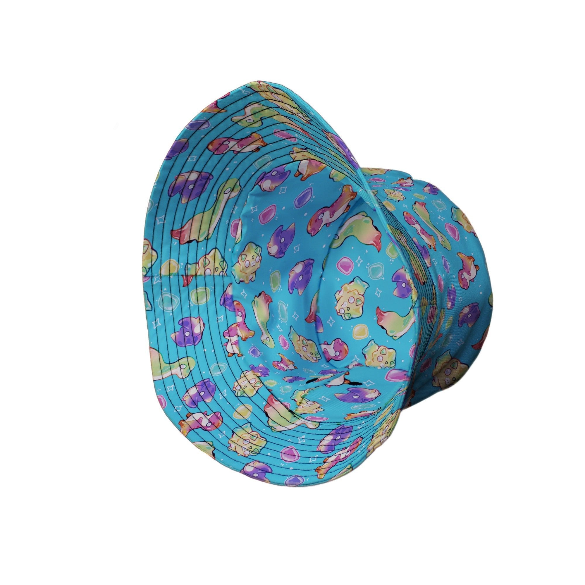 Gum Drop Dinos Bucket Hat Geek Nerd 0925 Animal Patterns Design by Ardi Tong