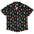 Happy Kawaii Plants Button Up Shirt Geek Nerd 0925 adult sizing All Adult Button Up Shirts