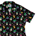 Happy Kawaii Plants Curvy Button Up Shirt Geek Nerd 0925 All Adult Button Up Shirts Anime