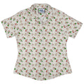Holly Jolly Bunnies Curvy Button Up Shirt Geek Nerd Anime Christmas Print Design by Ardi Tong