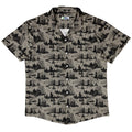 Huanted Graveyard Dark Button Up Shirt Geek Nerd 0925 adult sizing All Adult Button Up Shirts