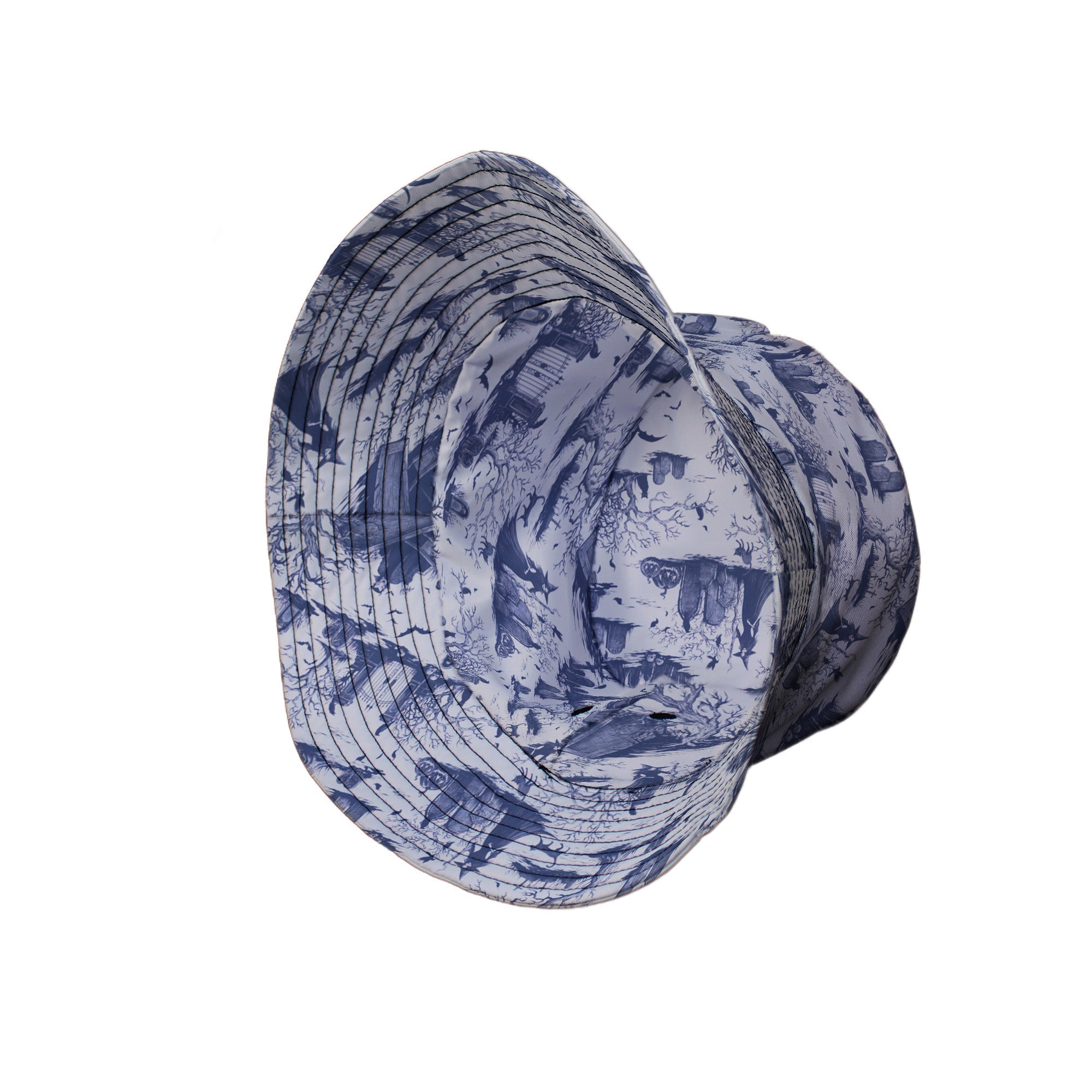 Huanted Graveyard Light Bucket Hat Geek Nerd 0925 Design by Episodic Fantasy Prints