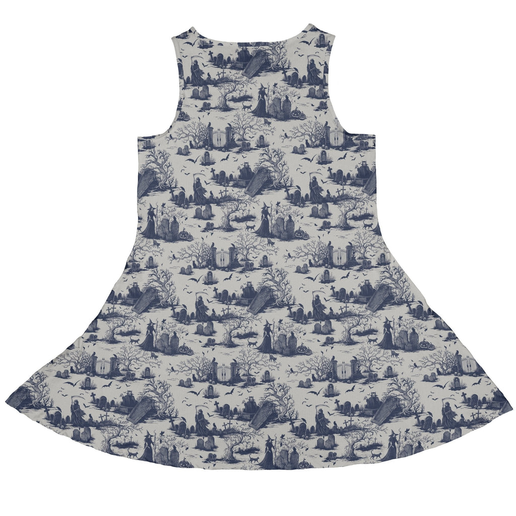 Huanted Graveyard Light Dress Geek Nerd 0925 Design by Episodic Fantasy Prints
