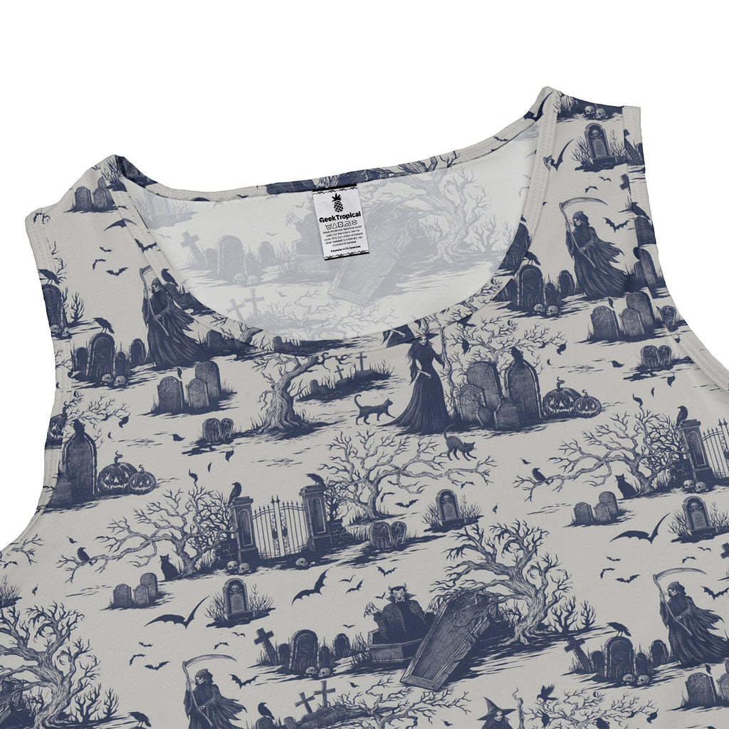 Huanted Graveyard Light Dress Geek Nerd 0925 Design by Episodic Fantasy Prints
