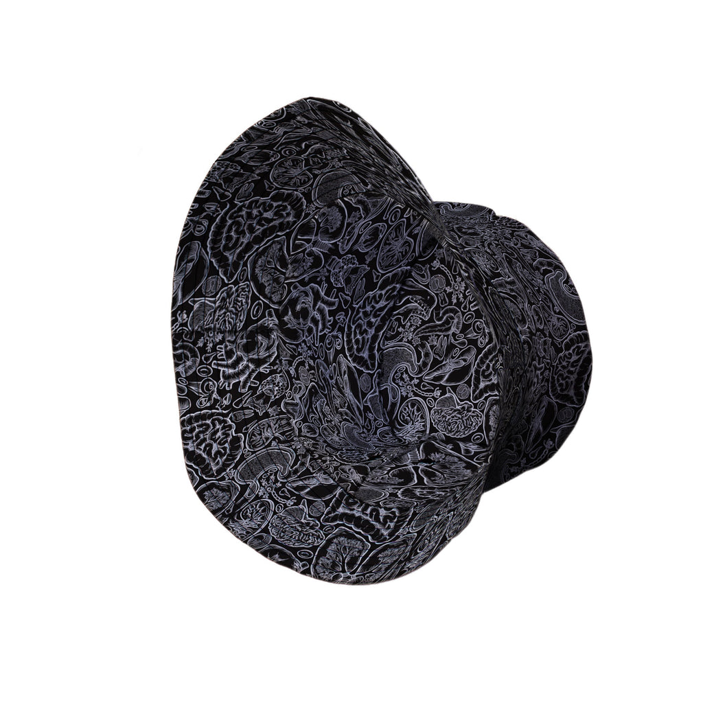 Nerdy Human Anatomy Black Bucket Hat