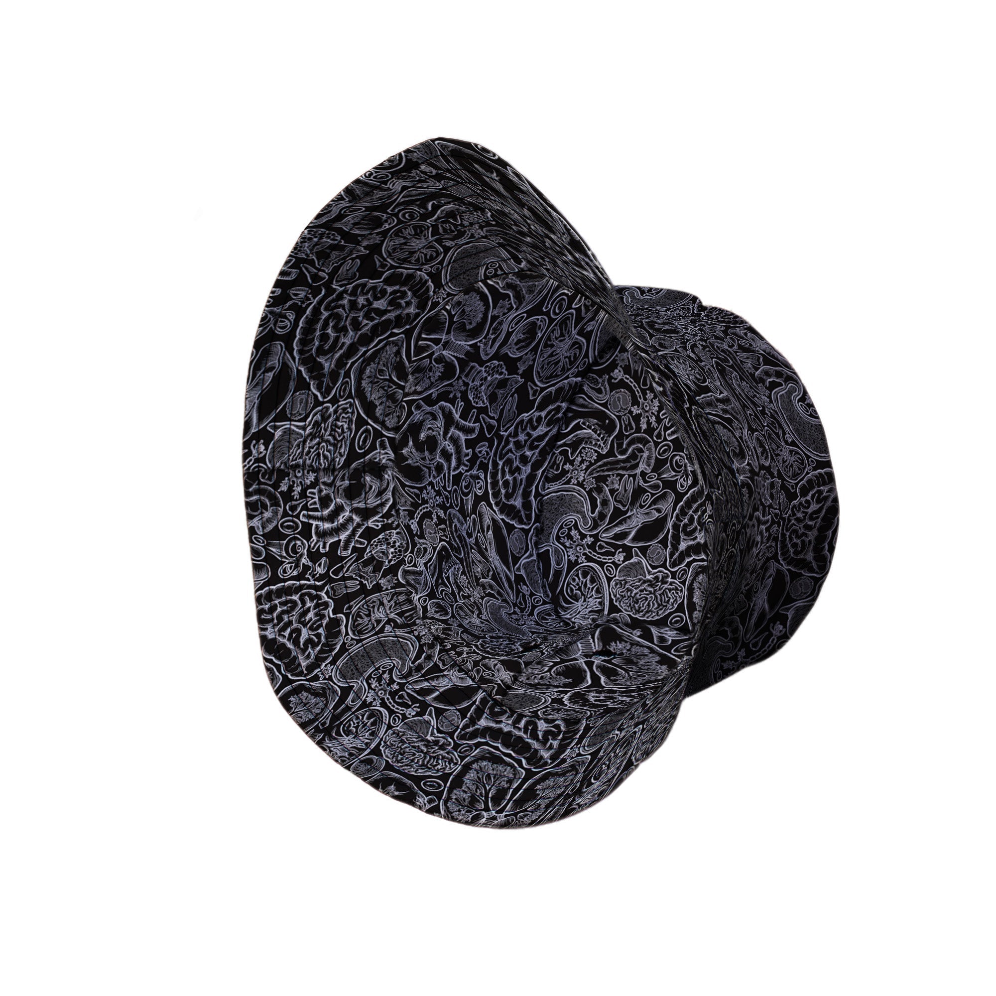 Nerdy Human Anatomy Black Bucket Hat