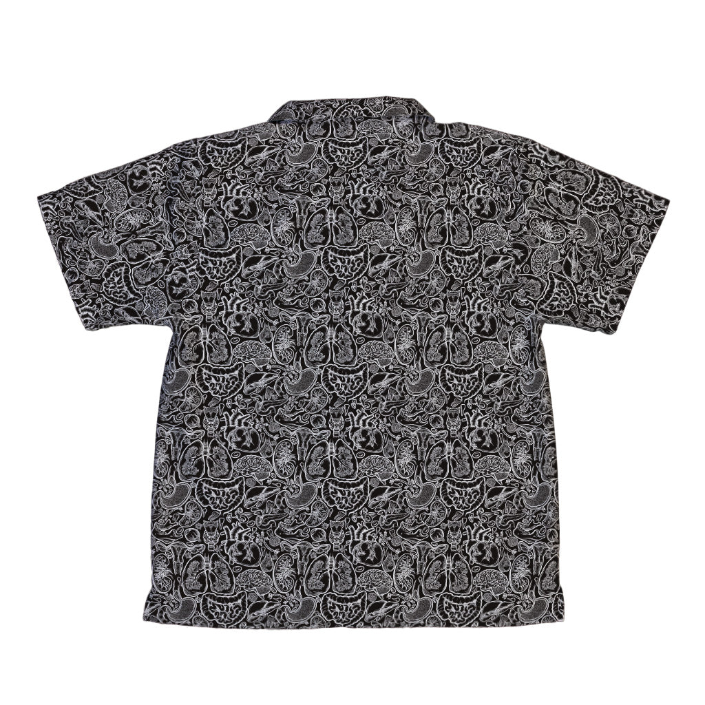 Nerdy Human Anatomy Black Youth Hawaiian Shirt