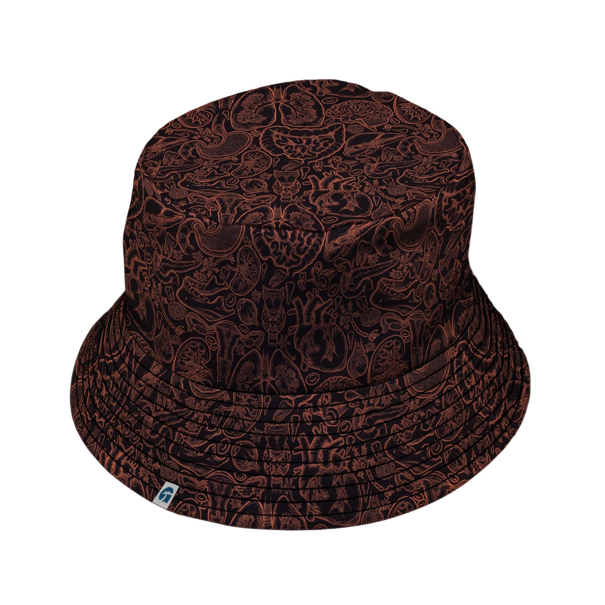 Nerdy Human Anatomy Dark Bucket Hat