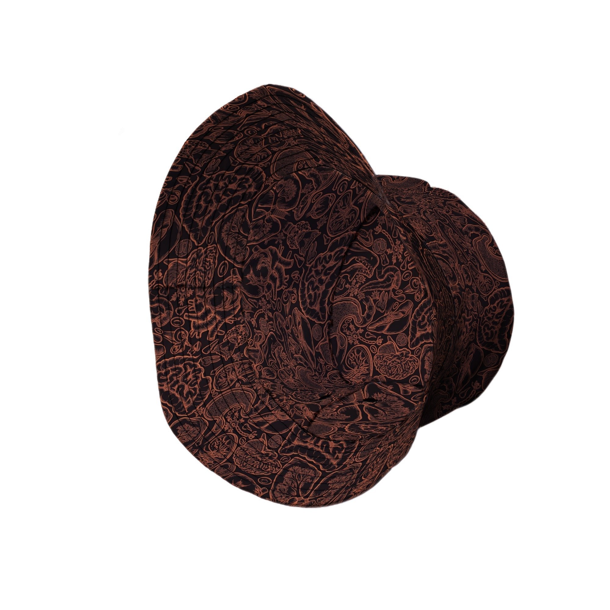 Nerdy Human Anatomy Dark Bucket Hat