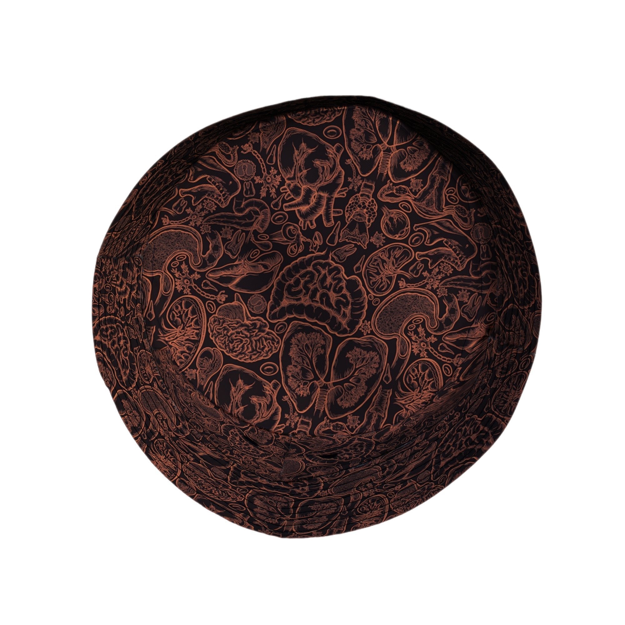 Nerdy Human Anatomy Dark Bucket Hat