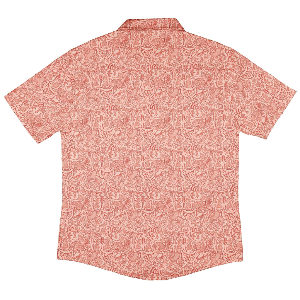 Nerdy Human Anatomy Light Button Up Shirt