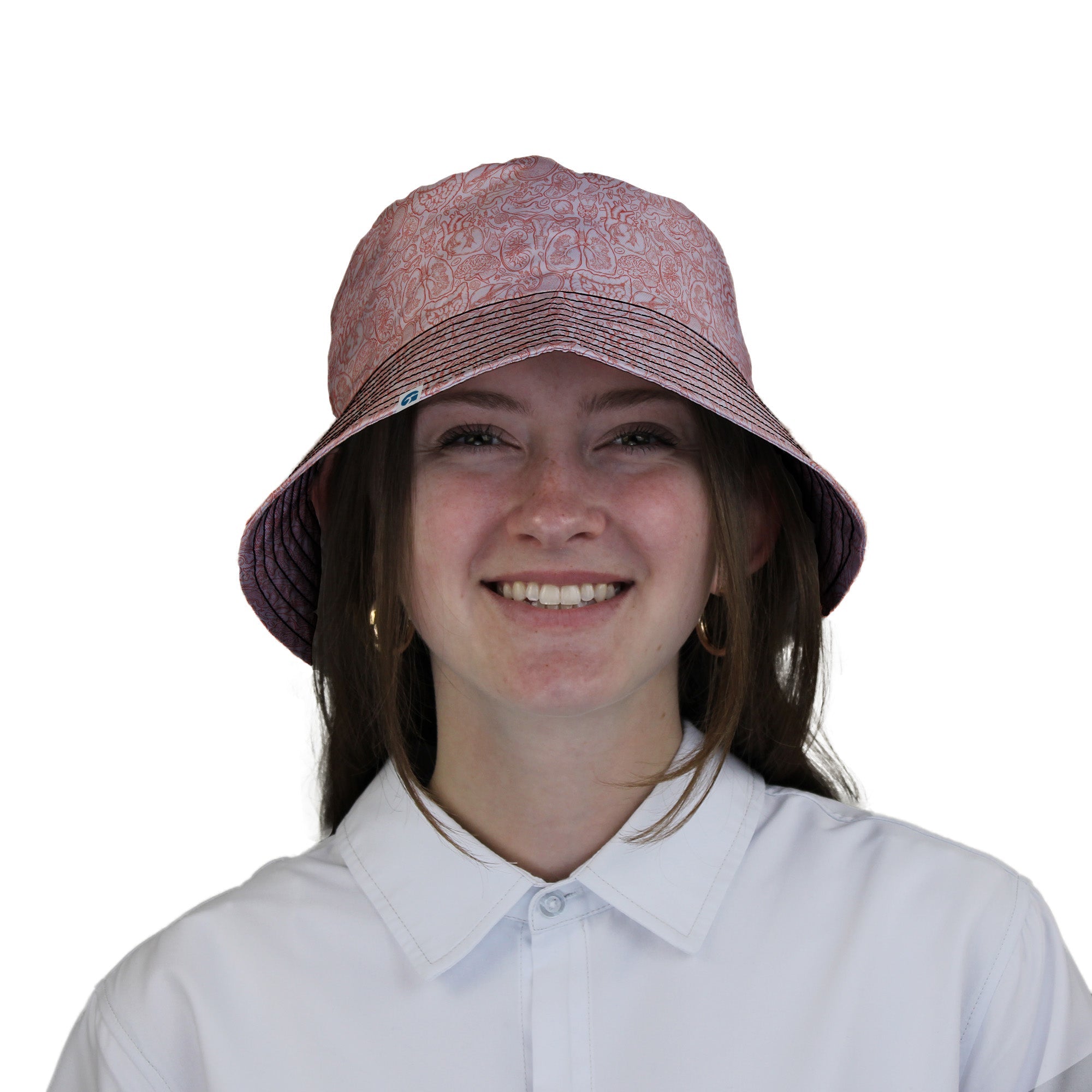 Nerdy Human Anatomy Light Bucket Hat
