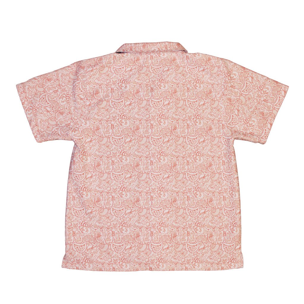 Nerdy Human Anatomy Light Youth Hawaiian Shirt