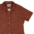 Nerdy Human Anatomy Red Curvy Button Up Shirt