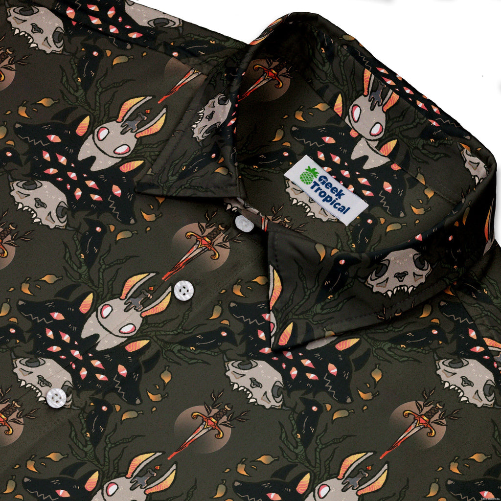 Hunter and Prey Button Up Shirt Geek Nerd 0925 adult sizing All Adult Button Up Shirts